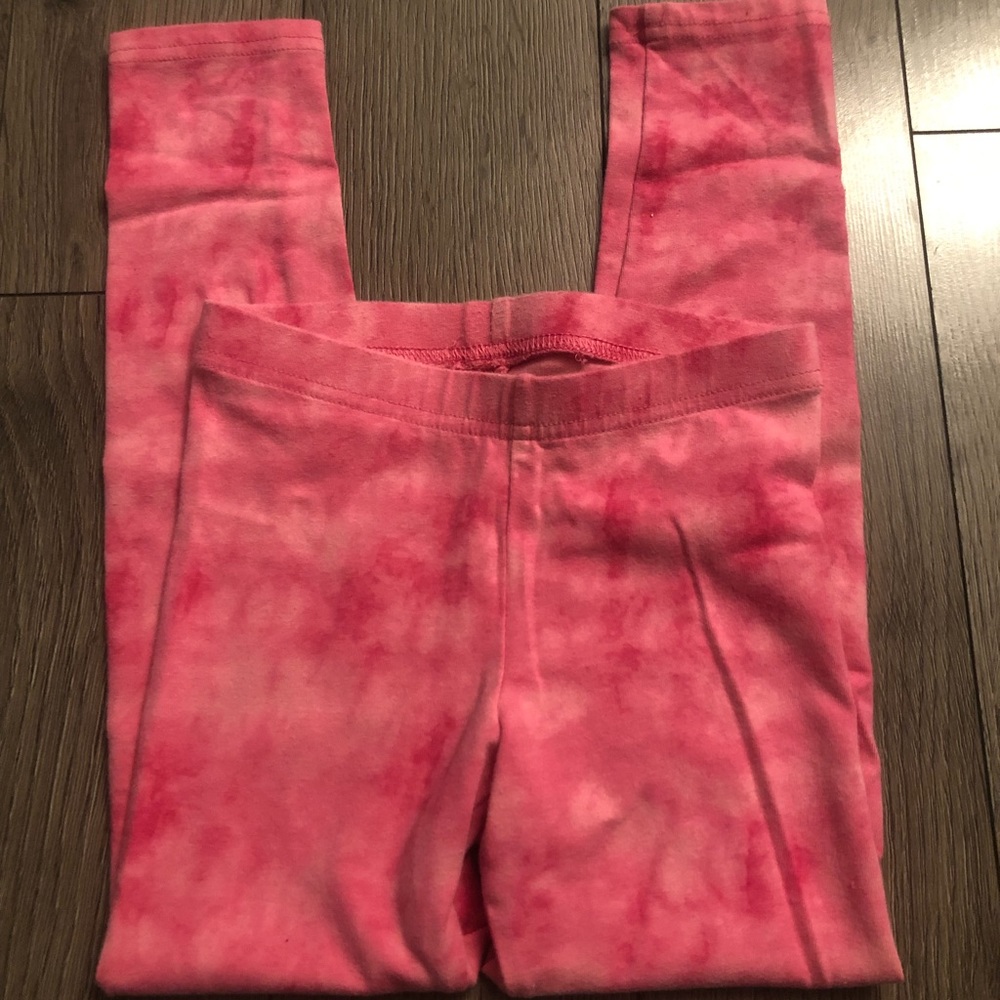 Old Navy size 5/6 girls pink tie-dye leggings